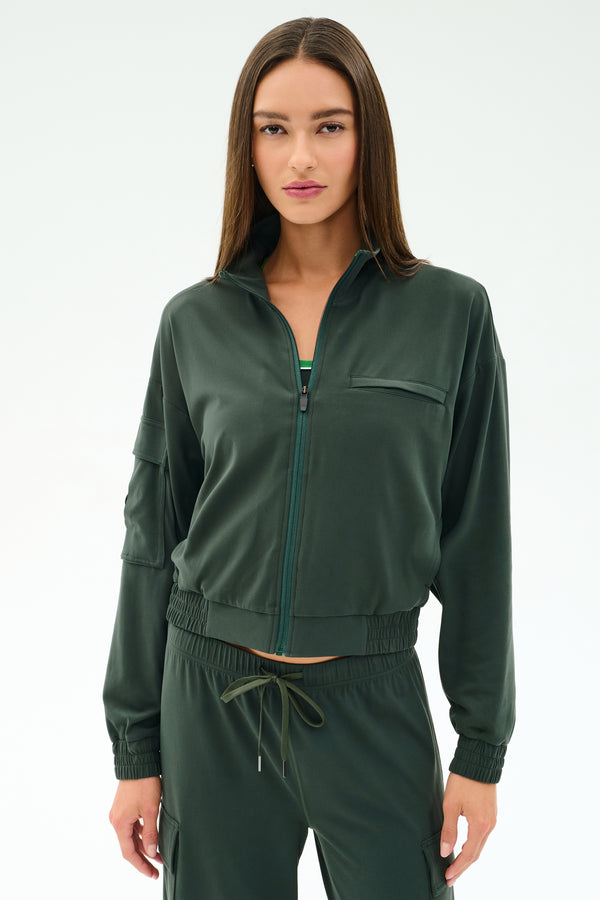 Peaches Airweight Cargo Jacket - Military
