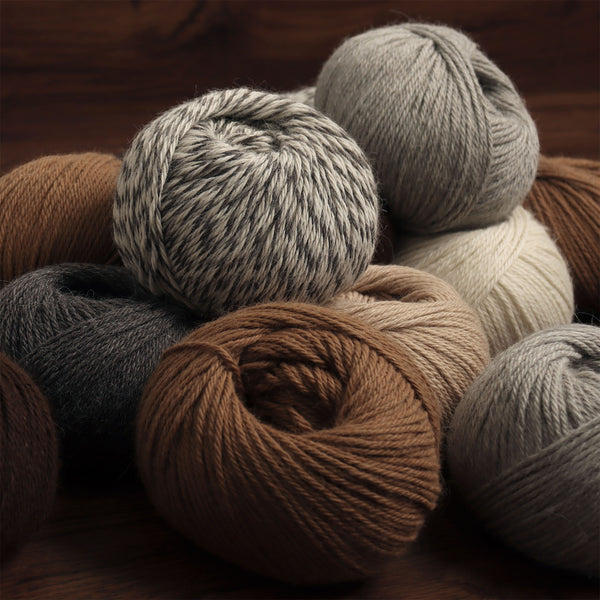 Origins - 100% Baby Alpaca Undyed Yarn Wool 6 Skeins DK Weight