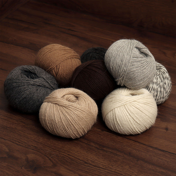 Origins - 100% Baby Alpaca Undyed Yarn Wool 3 Skeins DK Weight