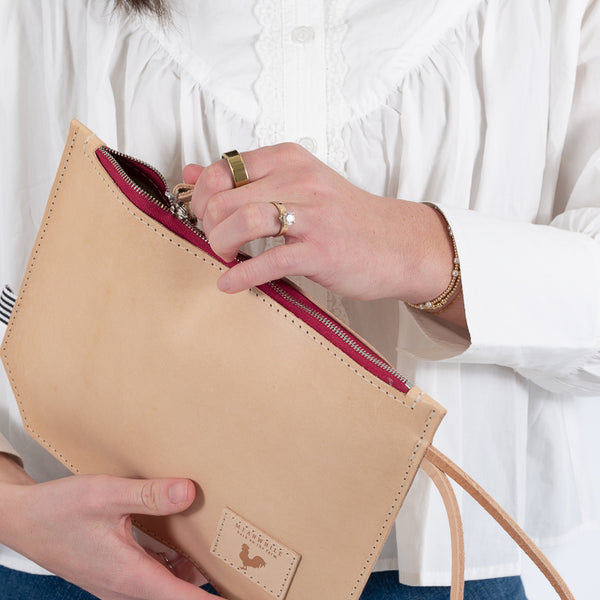 Virginia Leather Wristlet