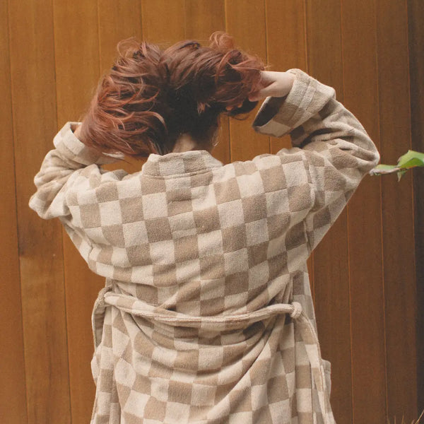 Bathhouse Check Organic Robe