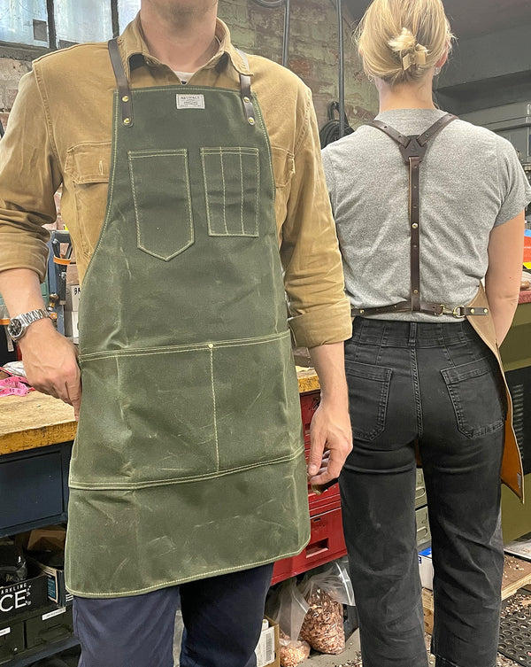 Workshop Apron w/ Leather Y-Strap Size Small - SALE