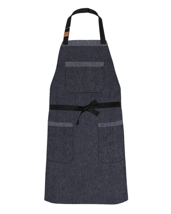 Cuffed Outlaw Denim Snap Tie Apron
