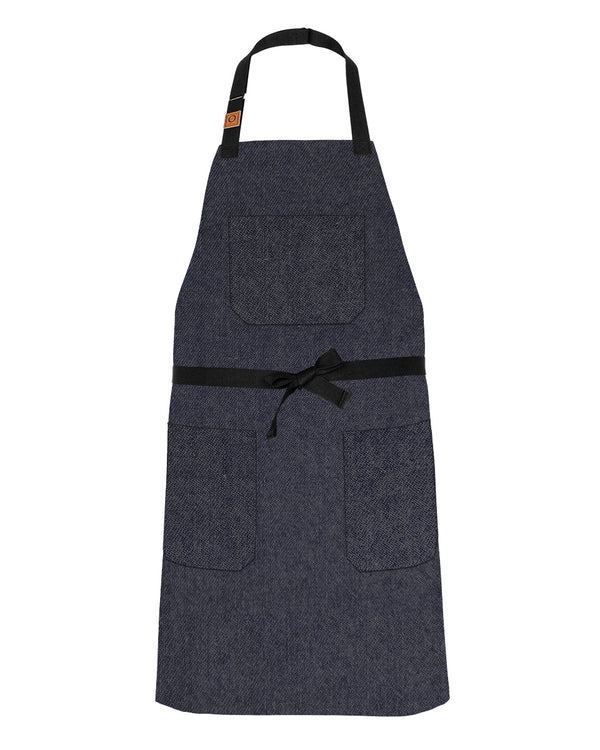 Indigo Denim Snap Tie Apron