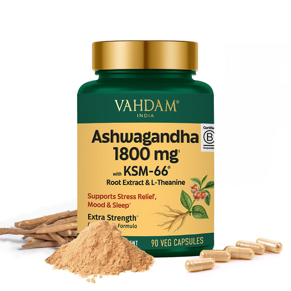 Ashwagandha 1800 mg Capsules with KSM-66®