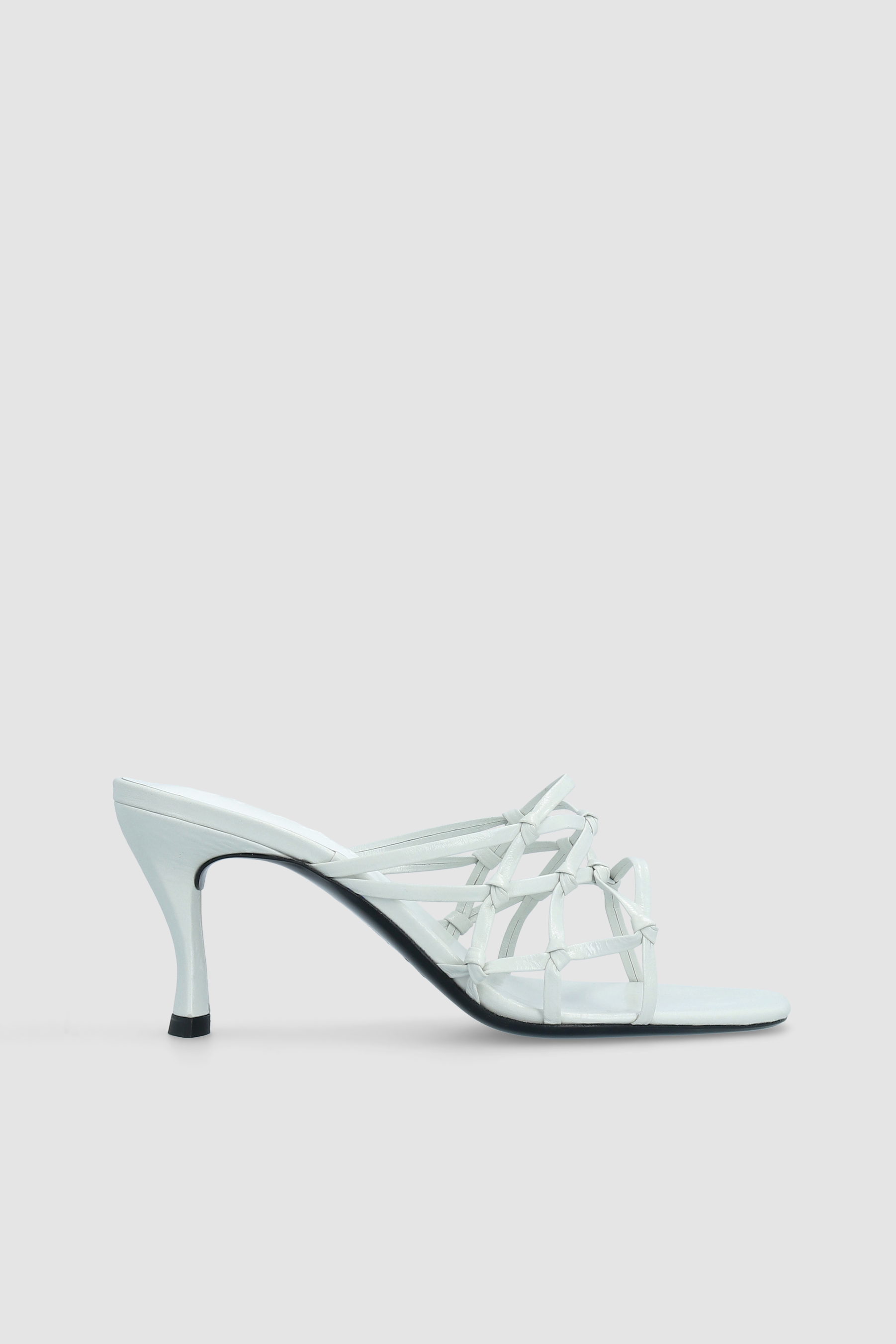 Malaya Burrata Creased Calf Leather Mule