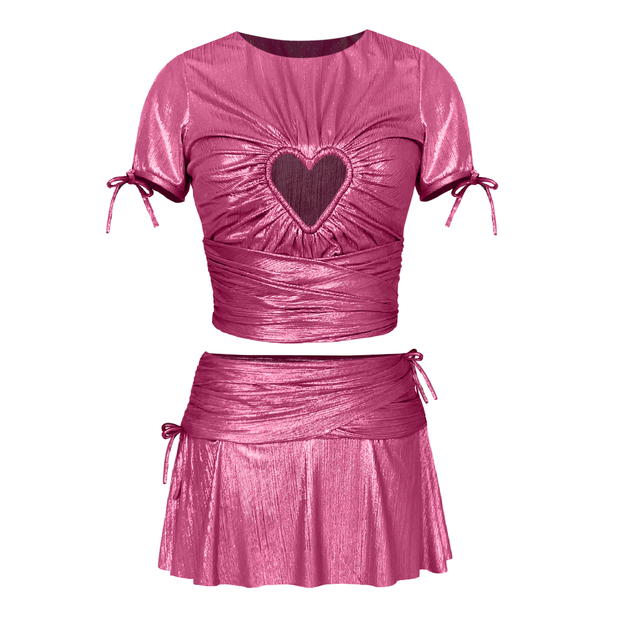 Pink Heart Cutout Set