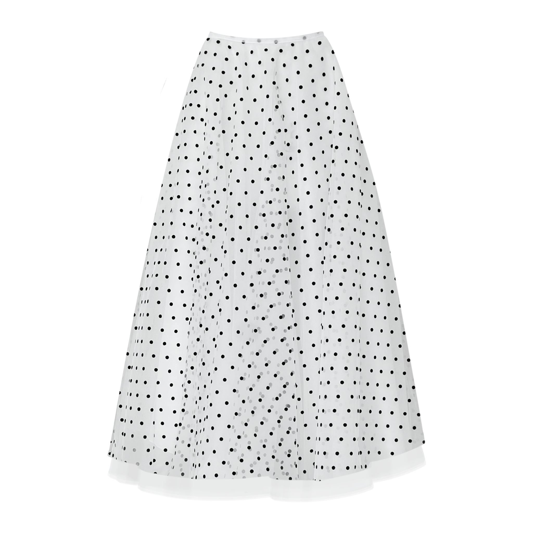 Polka Dots Midi Skirt