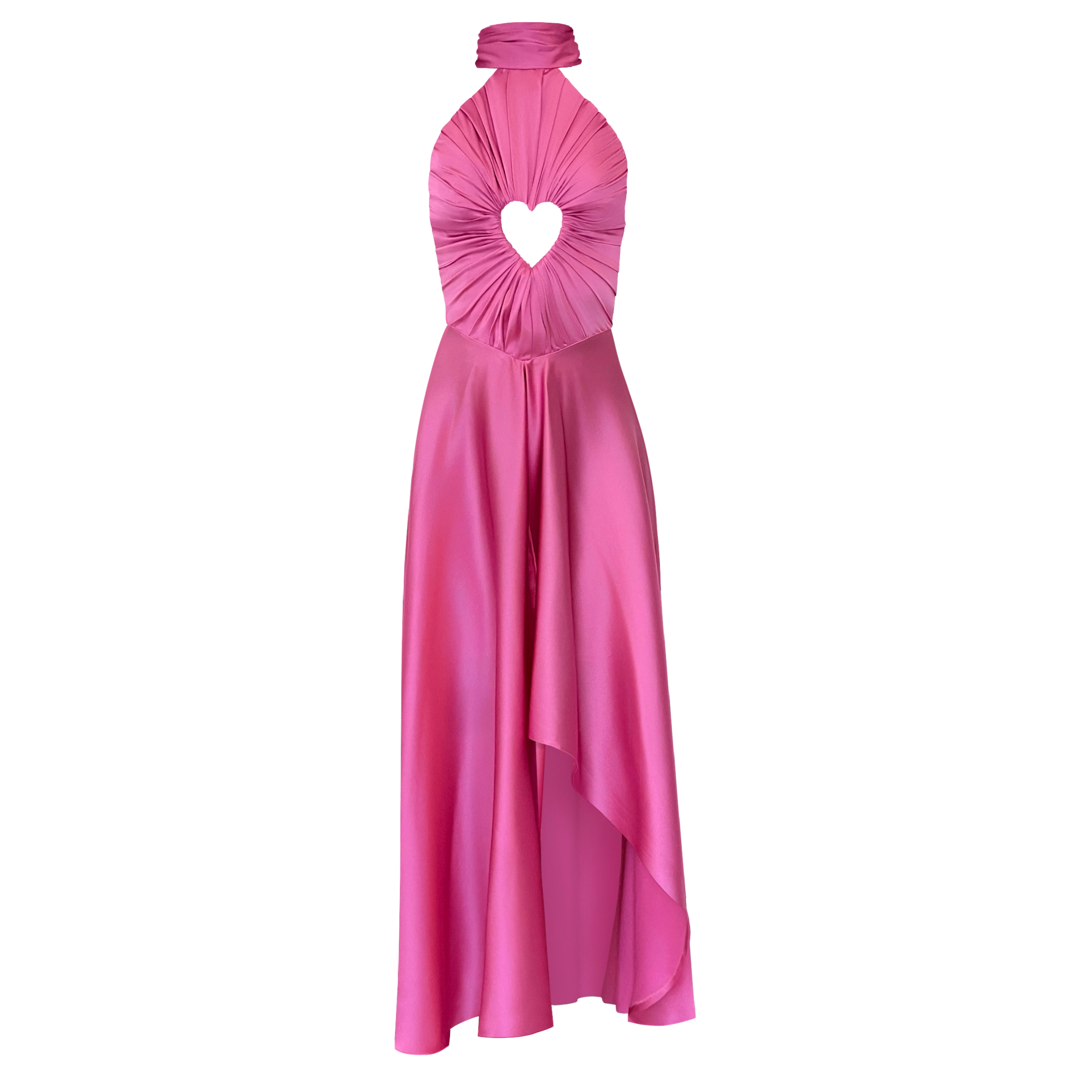 Pink Heart Cutout Dress