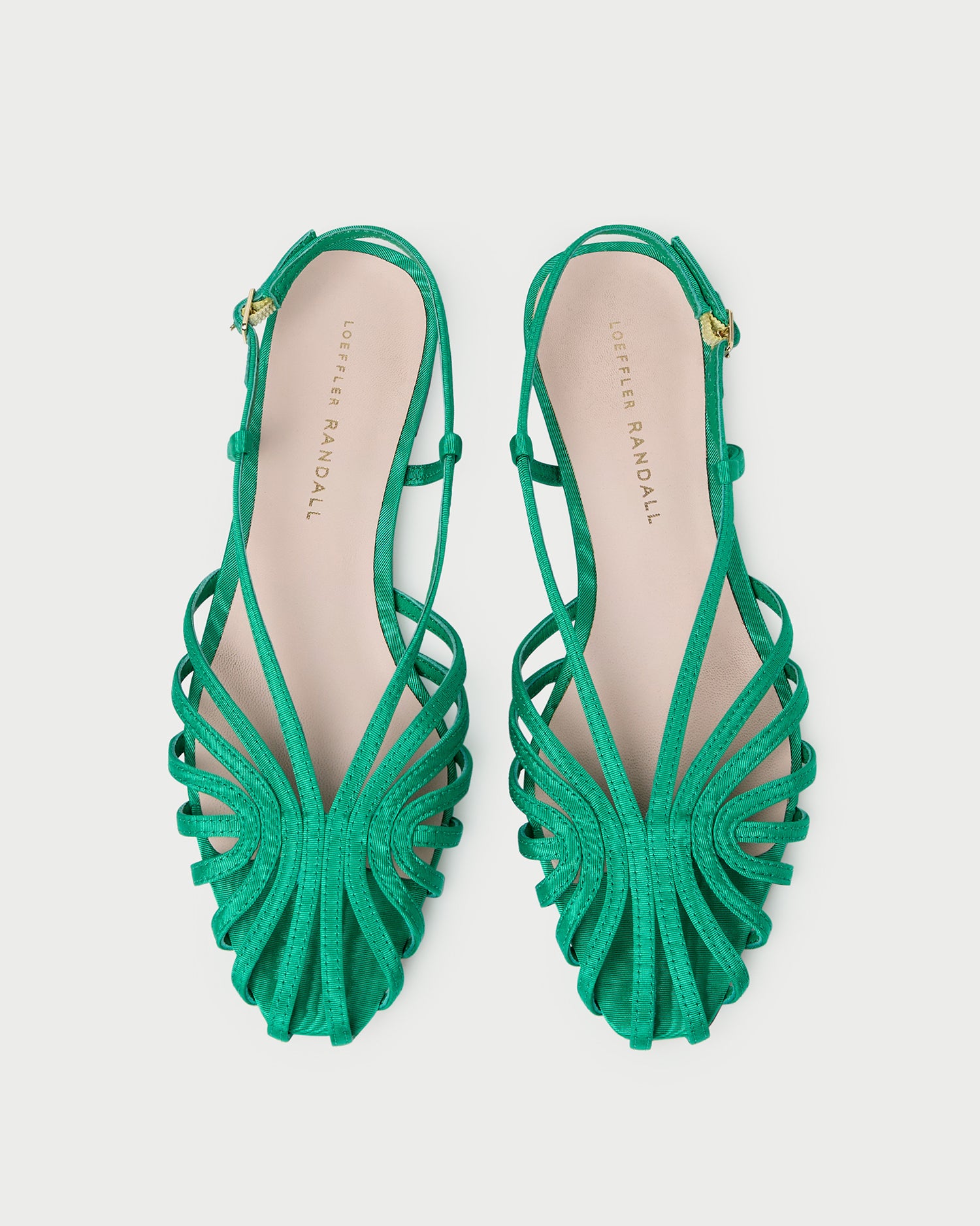 Devon Green Moiré Slingback Sandal