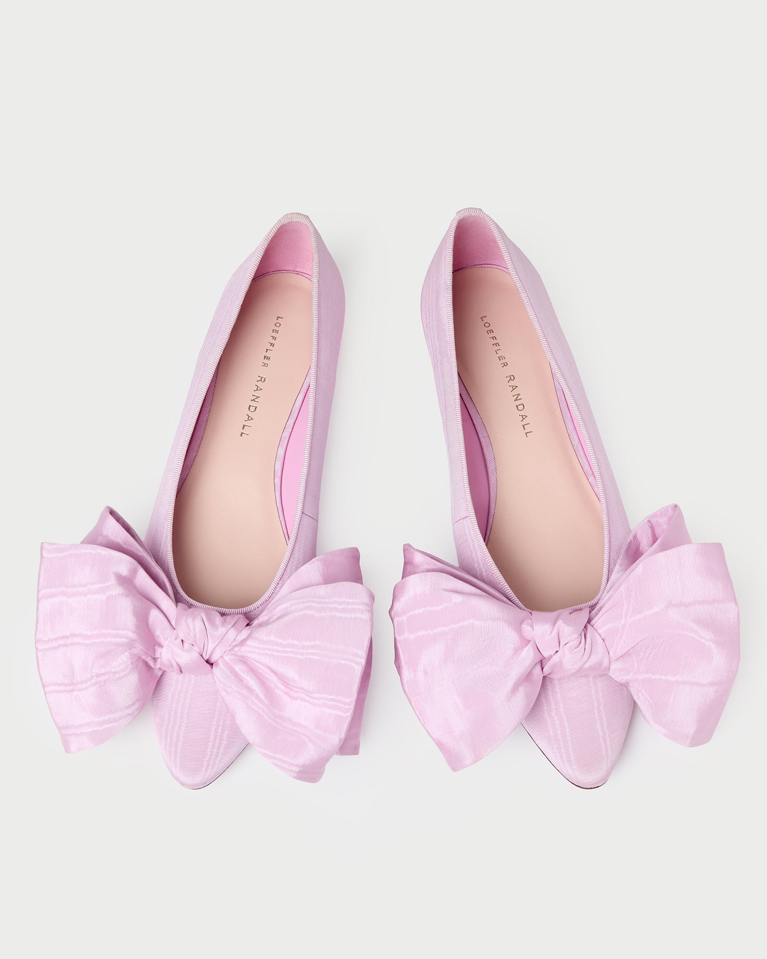 Noa Pink Moiré Bow Flat