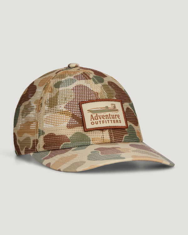Tide Chaser Mesh Trucker Hat - Vintage Camo