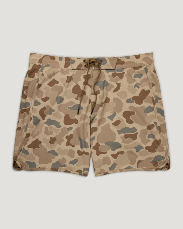Men's Dawn Patrol Boardshort - Vintage Camo Desert Tan