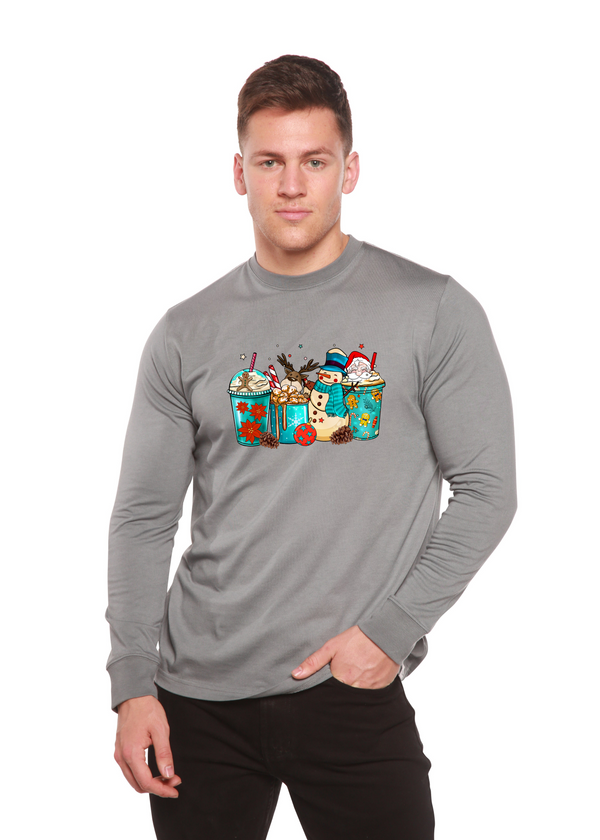 Ice Shake Christmas Men's Bamboo Viscose/Organic Cotton Long Sleeve T-Shirt