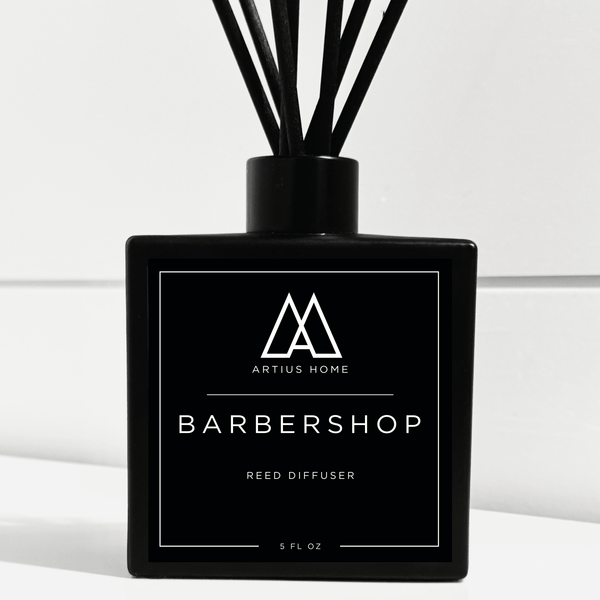 Barbershop Reed Diffuser - Bay Rum, Powder, and Classic Barbershop (5 oz)