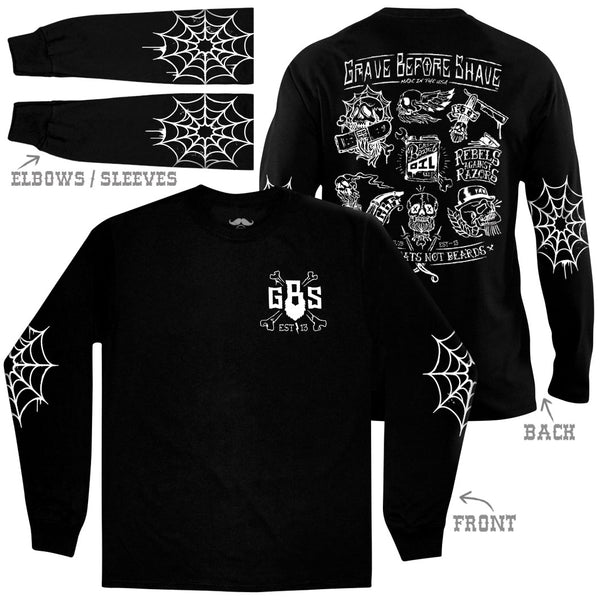 GRAVE BEFORE SHAVE™ Long Sleeve Flash shirt