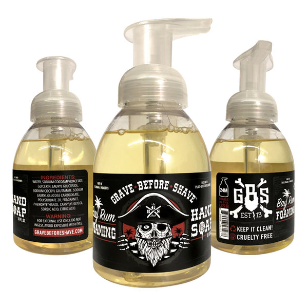 Grave Before Shave Foaming Hand Soap Bay Rum scent