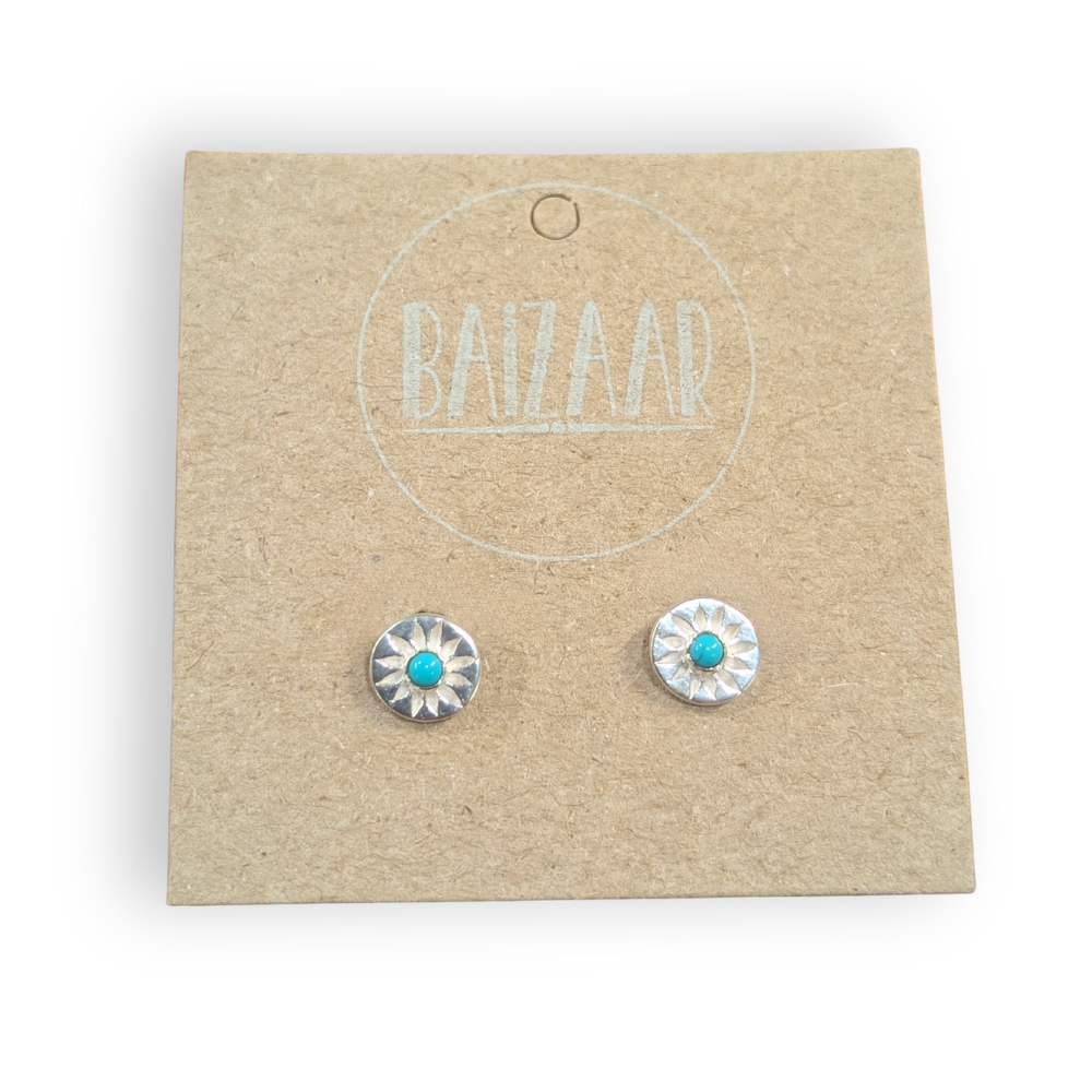 Compass Rose Stud Earrings