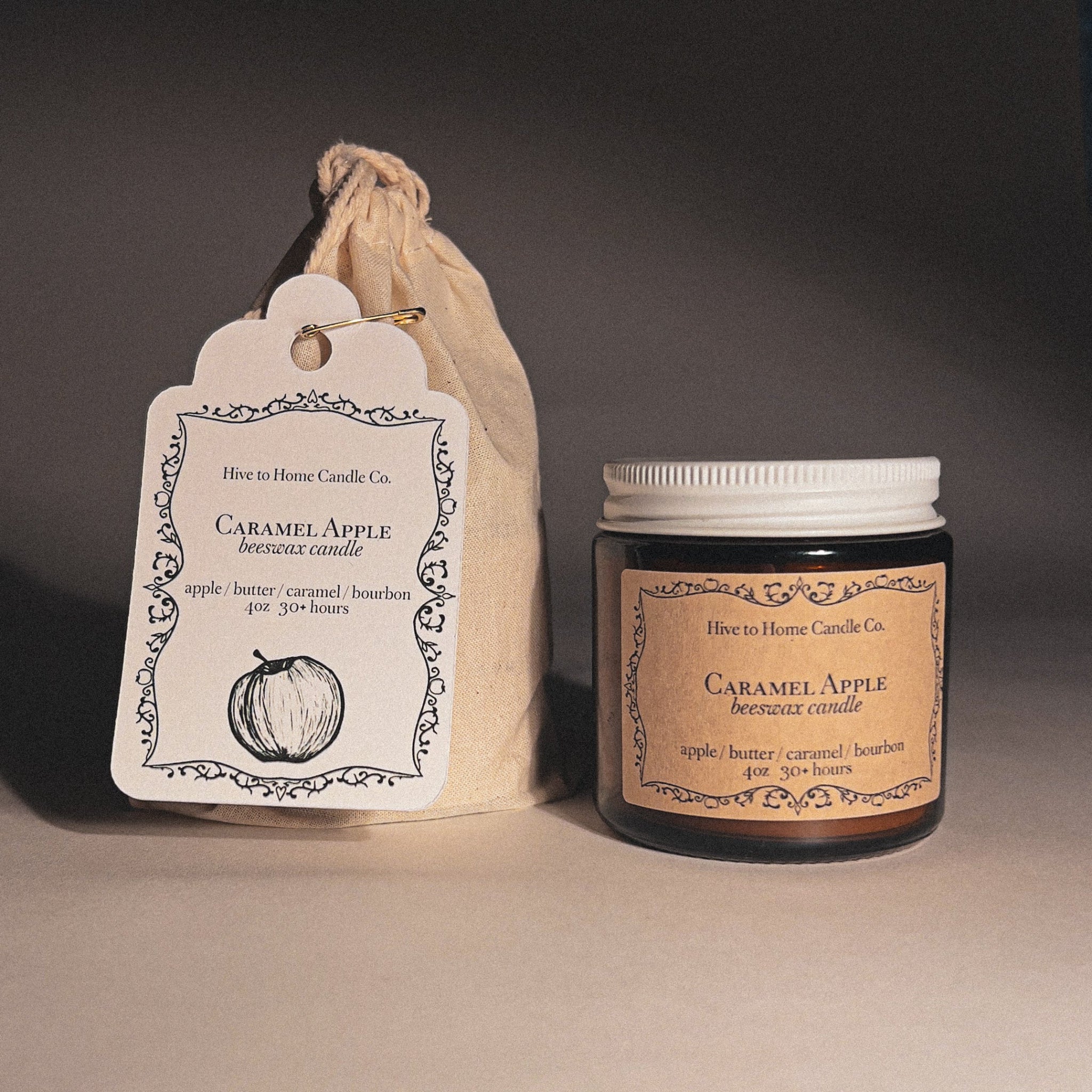 caramel apple | fall candle | 4 oz
