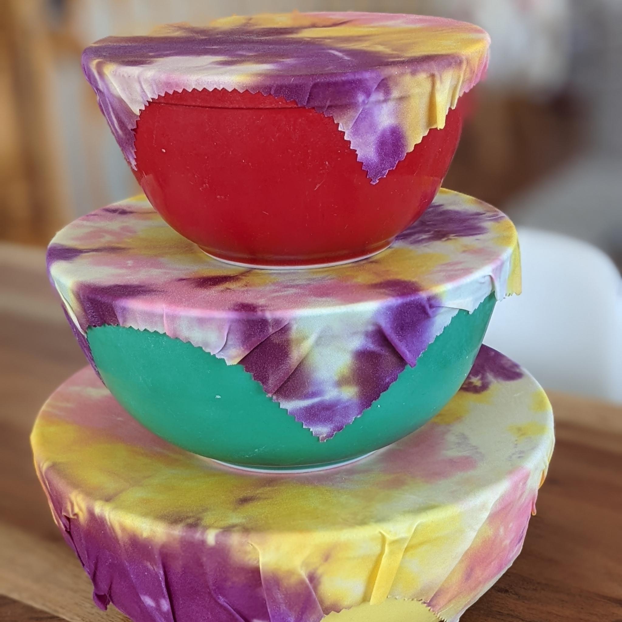 Beeswax Food Wraps | Tie-Dye Assorted Set