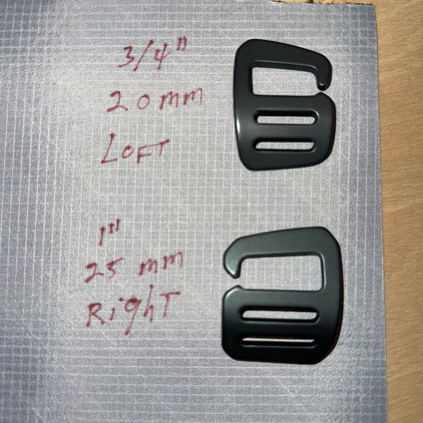 G hook aluminum buckles