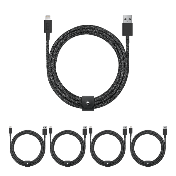 5-Pack Belt Cable XL (USB-A to Lightning)