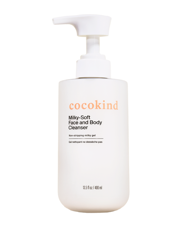 milky-soft face and body cleanser