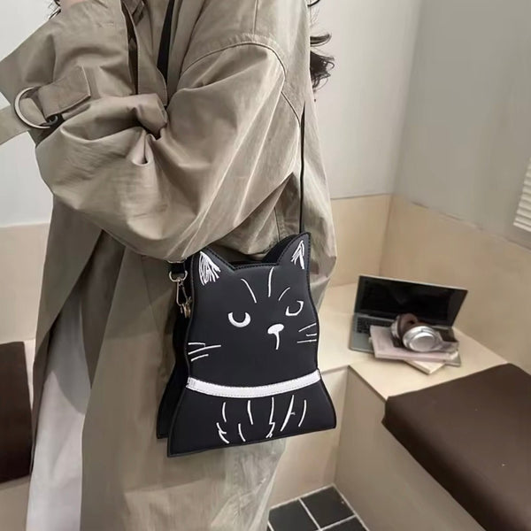 Midnight Whiskers Crossbody Bag