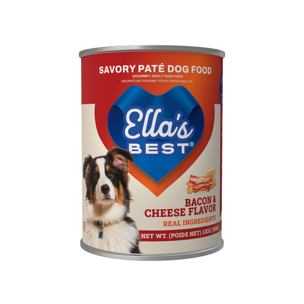 Ella's Best Bacon and Cheese Flavor Savory Paté Dog Food 13 oz