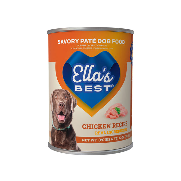 Ella's Best Chicken Recipe Savory Paté Dog Food 13 oz