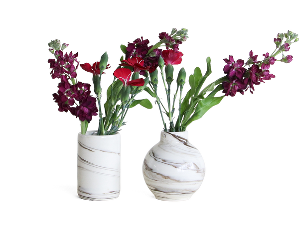 The Swirlware Bud Vase Pair