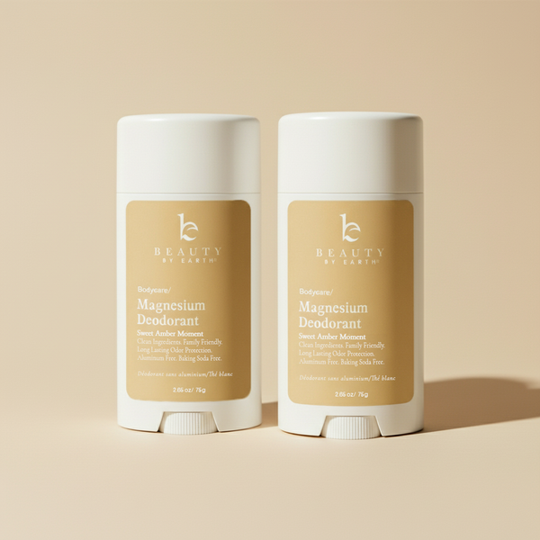 Magnesium Deodorants (Sweet Amber Moment) - 2 Pack Set