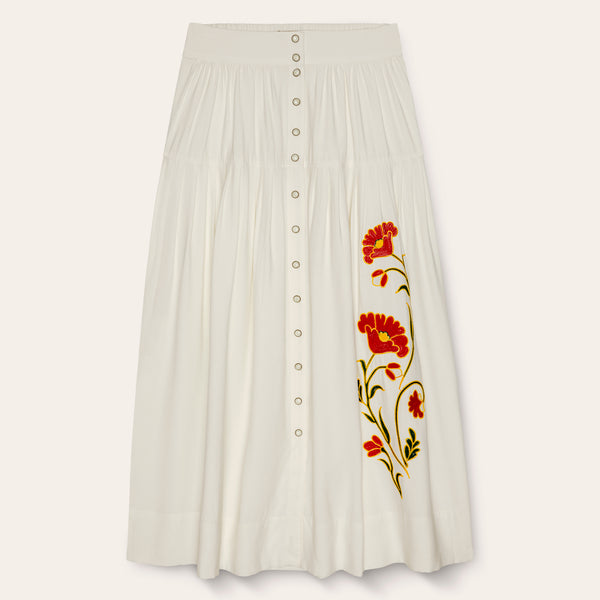 Stetson & THE GREAT. The Western Embroidered Highland Skirt