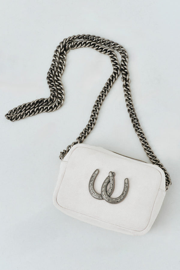 LADY LUCK CAMERA BAG IN WHITE