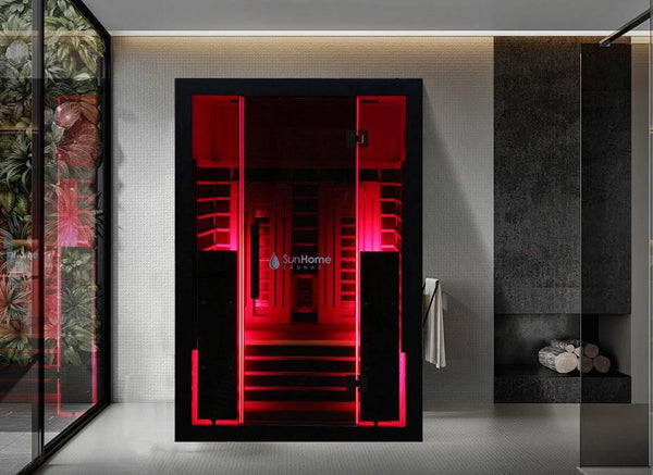 Sun Home Eclipse™ 2-Person Red Light & Infrared Sauna