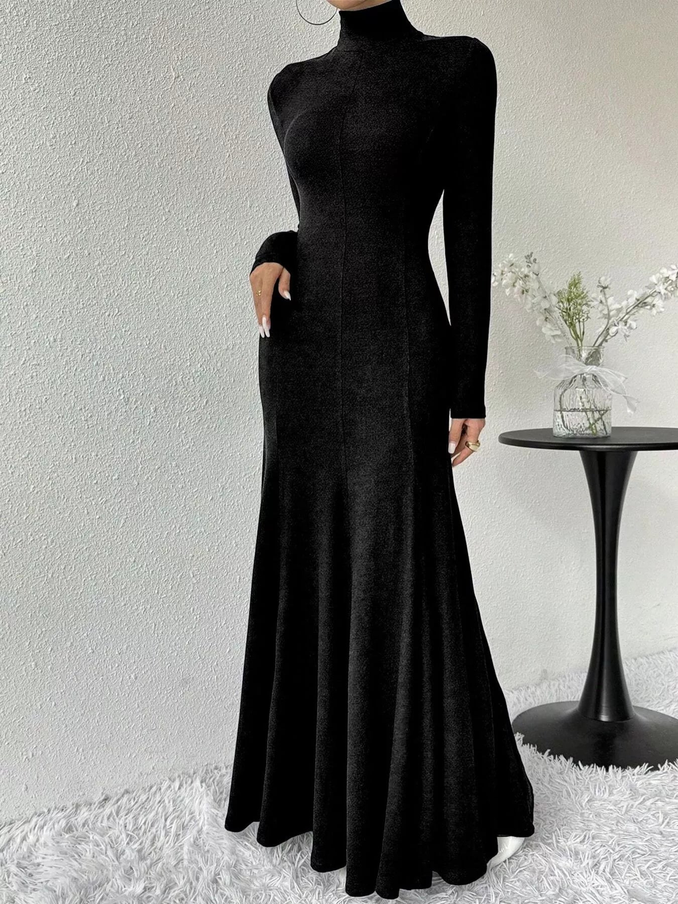The Morticia Velvet Mermaid Gown | 5 Colors | Poundton