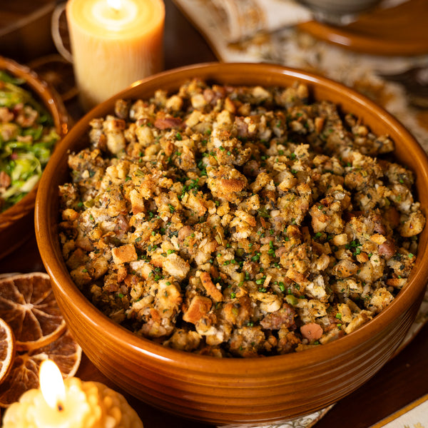 Cinnamon Ridges Serving Bowl