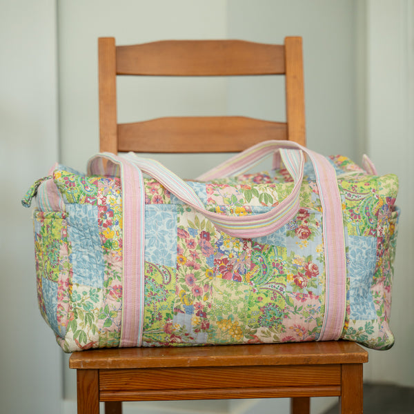 Garden Collage Patchwork Duffle Bag