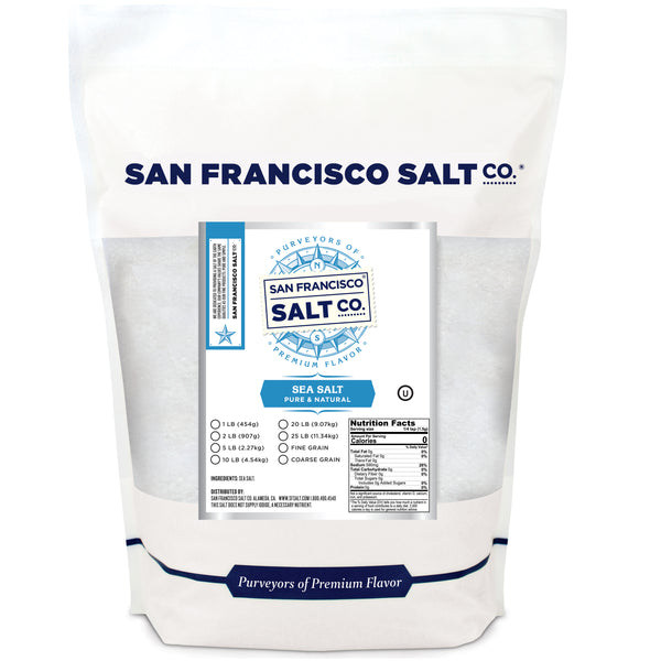 Sea Salt - Pure & Natural 10 lb Coarse Grain