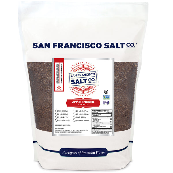 Applewood Smoked Salt 10 lb Fine Grain