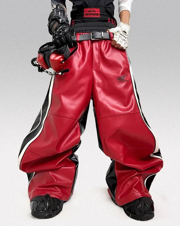 Pu Leather Wide Leg Pants "Ulpha"