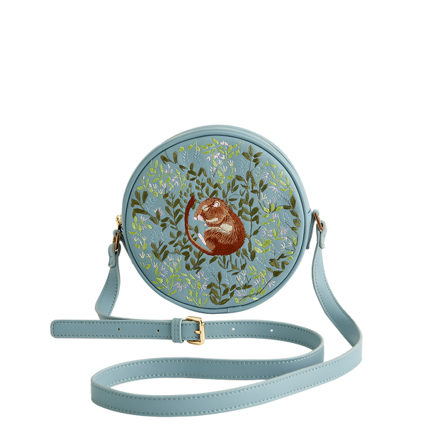 Chloe Circle Bag Embroidered Dormouse Blue