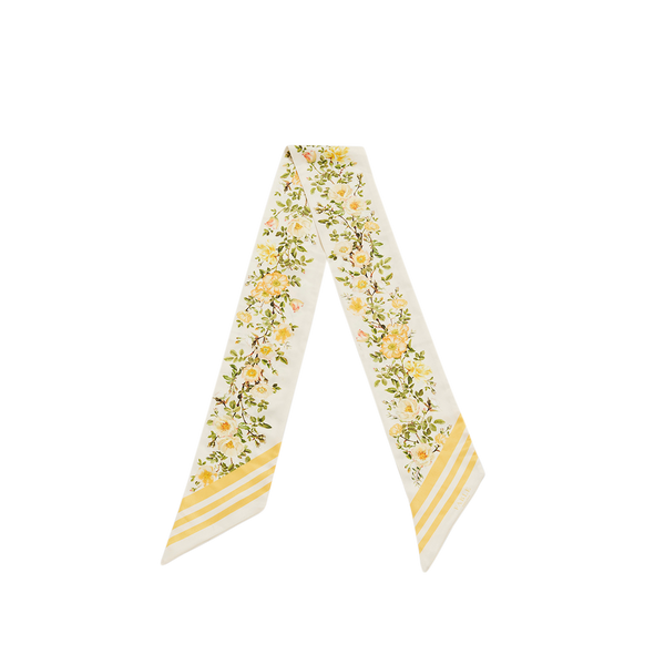 Cybele Yellow Floral Skinny Scarf