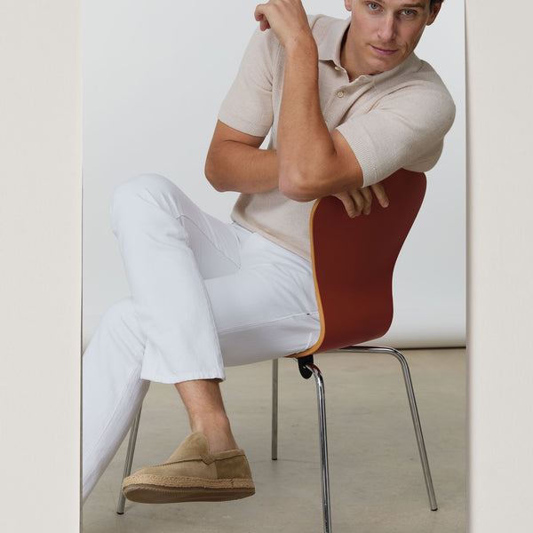 Nazare Espadrille in Sand Suede