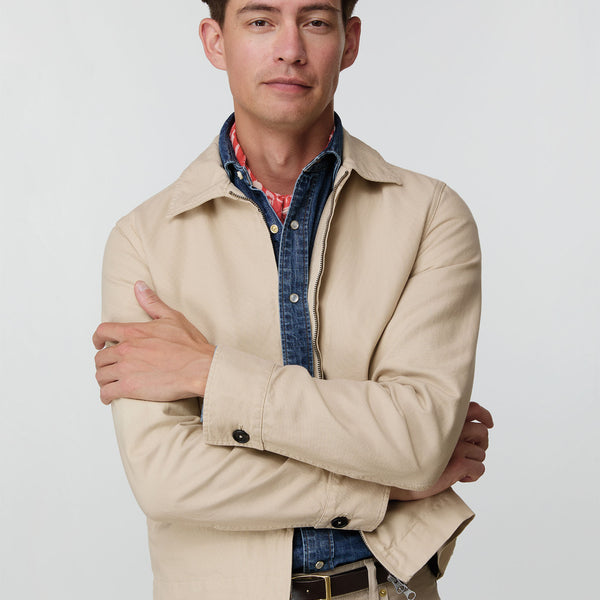 Scrambler Jacket in Khaki Canvas