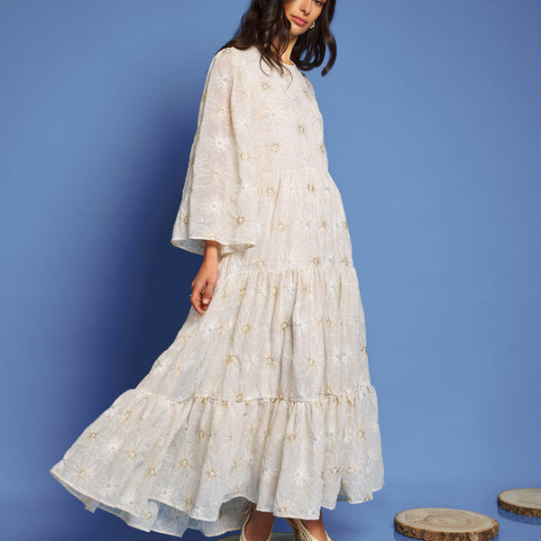 DREAM Faye Embroidered Maxi Dress