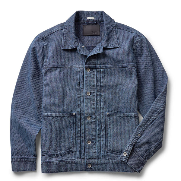 The Ryder Jacket in Japanese Washed Indigo Sashiko
