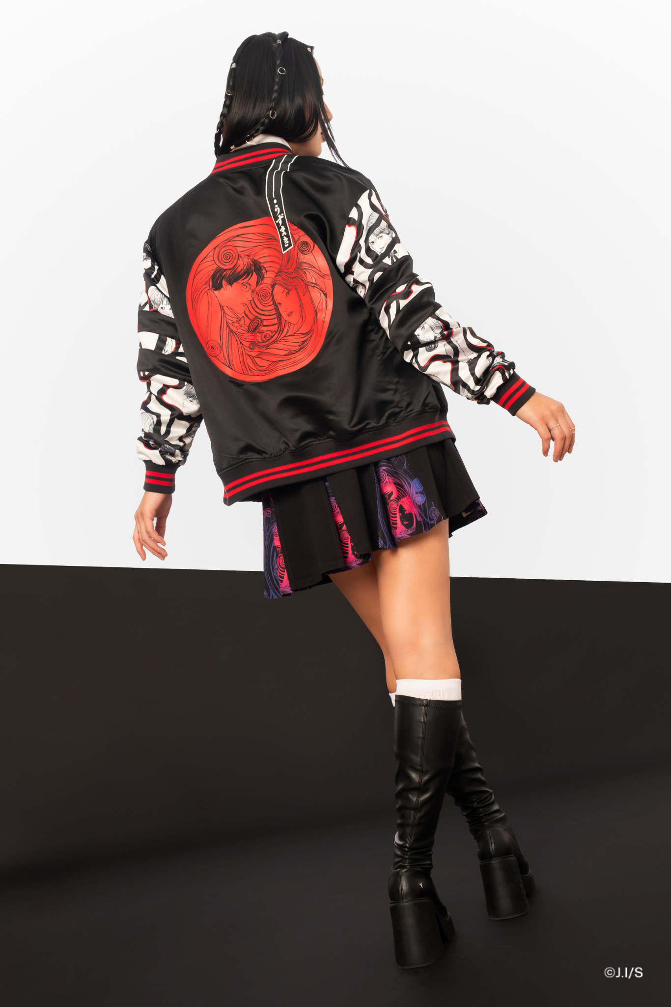 Uzumaki Satin Varsity Jacket
