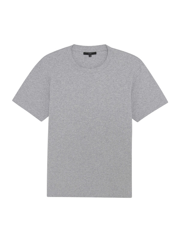 Ribbed Crewneck Tee | Grey