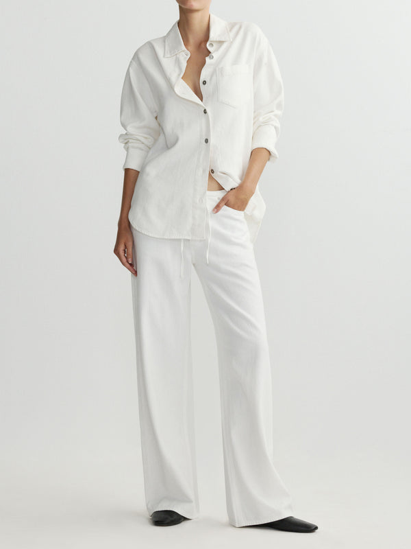 Sienna Low-Slung Wide Leg Relaxed 31” Jeans | White Aura